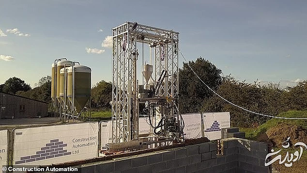 ساخت خانه سه خوابه توسط یک ربات